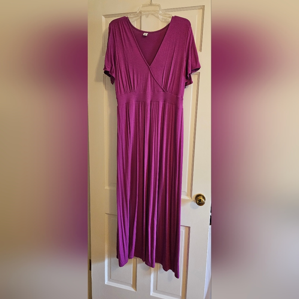 Elegant Purple Maxi Dress Old Navy Size Large